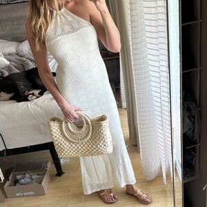 Selfie Leslie Indi Luxe lined crochet halter maxi dress